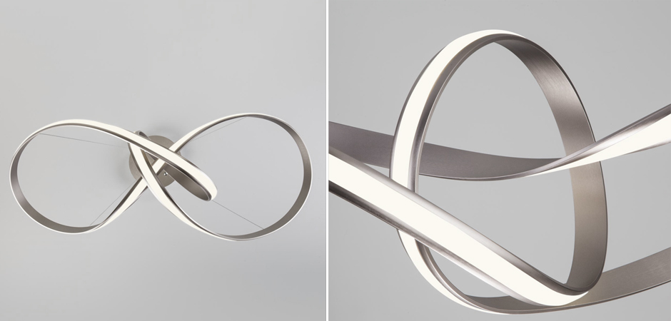 Люстра Mobius Strip Silver Chandelier Люстра Mobius Strip Silver Chandelier - Loft-Concept в Перми