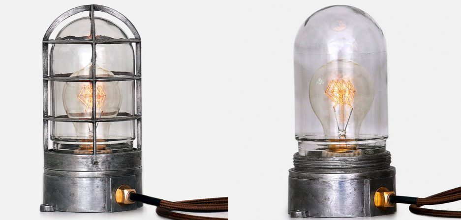 Настольная лампа Steampunk Cage Glass Edison Table lamp Настольная лампа Steampunk Cage Glass Edison Table lamp - Loft-Concept в Перми