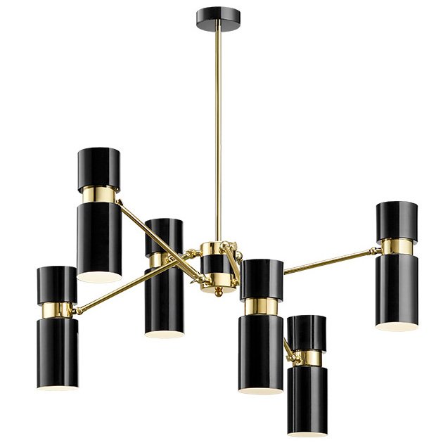 Люстра EDGAR chandelier Черный Латунь в Перми | Loft Concept 