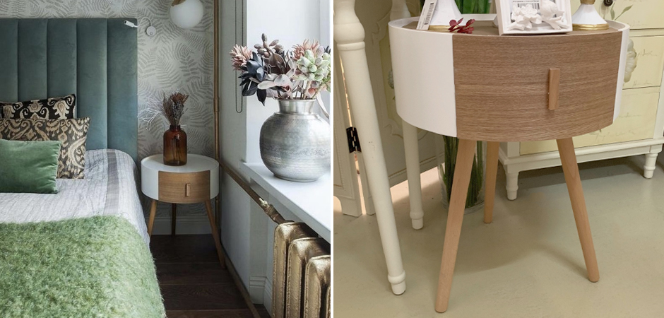 Тумбочка Stockholm White & Beige Сircle Тумбочка Stockholm White & Beige Сircle - Loft-Concept в Перми