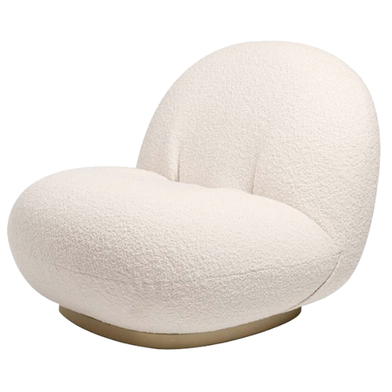 Кресло Pacha lounge chair ivory Молочный в Перми | Loft Concept 