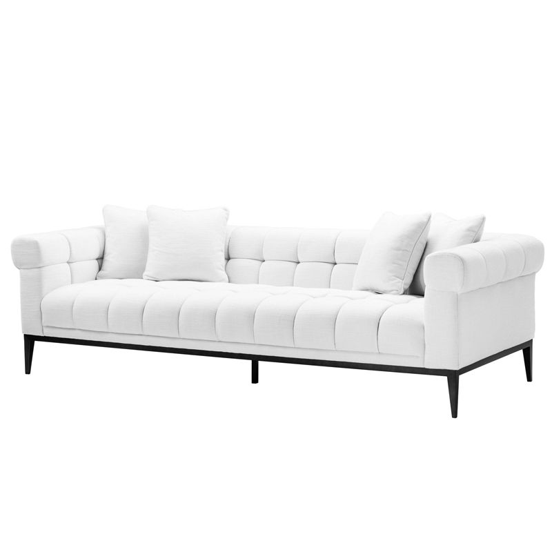 Диван Eichholtz Sofa Aurelio white Белый Черный в Перми | Loft Concept 