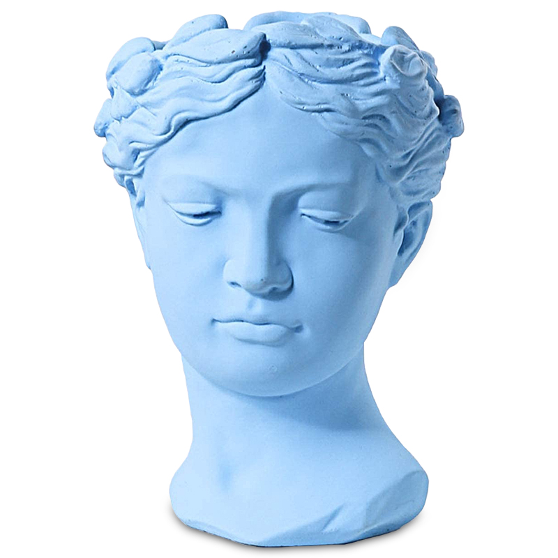 Ваза Female Bust Pastel Blue Голубой пастельный в Перми | Loft Concept 