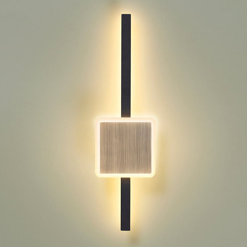 Бра Barrette Square Sconce 40 Черный Античная Бронза в Перми | Loft Concept 