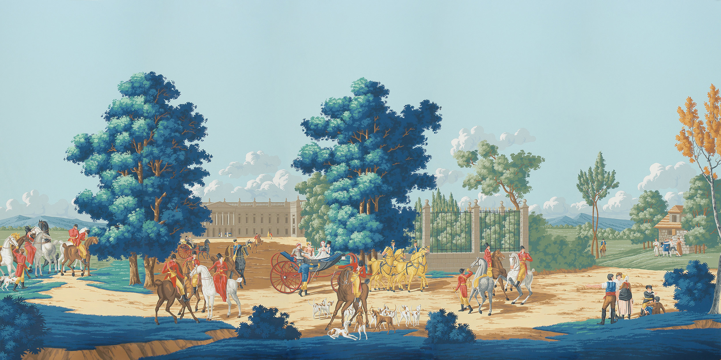 Обои ручная роспись La Chasse de Compiegne Jacquemart Обои ручная роспись La Chasse de Compiegne Jacquemart - постер Loft-Concept в Перми