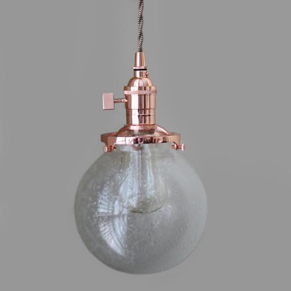 Подвесной светильник Bubble Sphere Glass Copper Медь в Перми | Loft Concept 