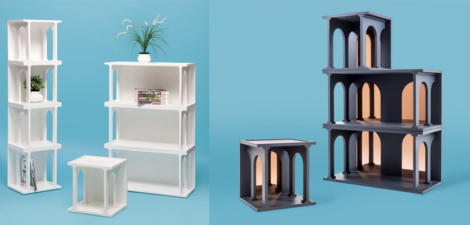 Полка Seletti Renaissance Double Anthracite Полка Seletti Renaissance Double Anthracite - Loft-Concept в Перми