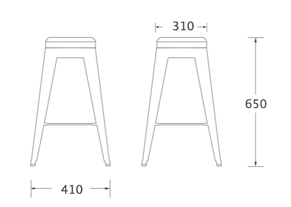 Барный стул Tolix Bar Stool 65 в Перми