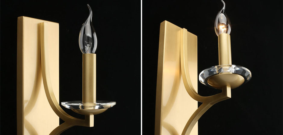 Бра Ancient Sophistication Brass с Хрустальным декором Бра Ancient Sophistication Brass с Хрустальным декором - Loft-Concept в Перми