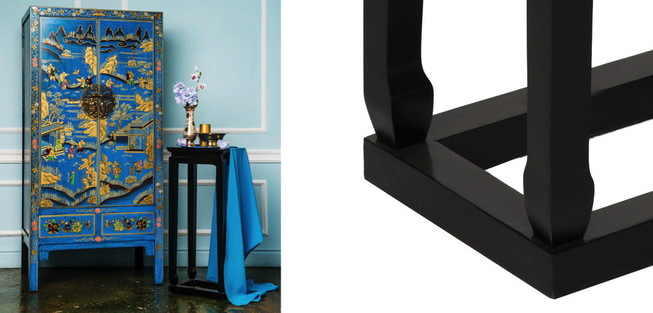 Приставной столик Chinese Side Table Black Приставной столик Chinese Side Table Black - Loft-Concept в Перми
