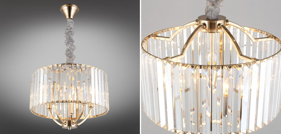 Хрустальная Люстра Glass Strips Gold Хрустальная Люстра Glass Strips Gold - Loft-Concept в Перми