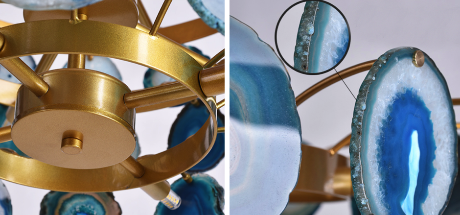 Люстра Agate Burst Chandelier 3 Round blue Люстра Agate Burst Chandelier 3 Round blue - Loft-Concept в Перми