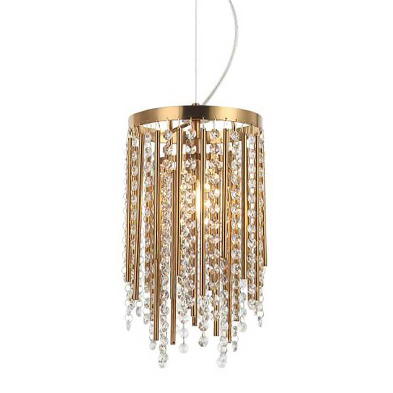 Подвесной светильник Crystal Wind Chimes Bronze Hanging Lamp Бронза Прозрачный в Перми | Loft Concept 