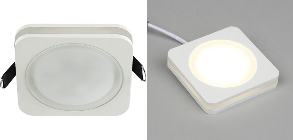 Белый квадратный спот Embedded Light Белый квадратный спот Embedded Light - Loft-Concept в Перми