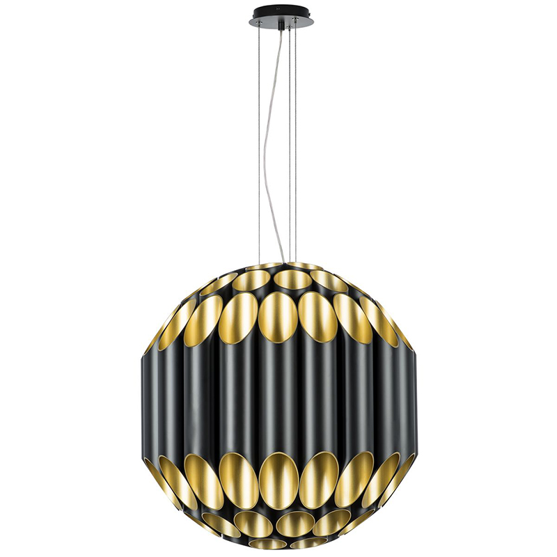 Люстра Garbi Black Pipe Organ Chandelier 80 Черный Золотой в Перми | Loft Concept 