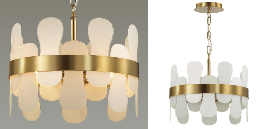 Люстра Eve Chandelier фигурное стекло диаметр 40 см Люстра Eve Chandelier фигурное стекло диаметр 40 см - Loft-Concept в Перми