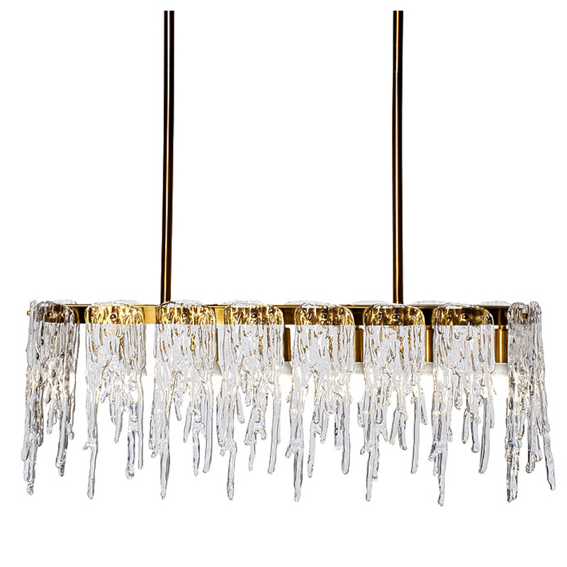 Люстра Cold Heart Line Gold Chandelier Золотой в Перми | Loft Concept 