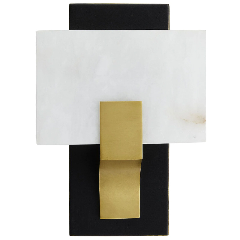 Бра Arteriors LUNA SCONCE Латунь Белый Черный в Перми | Loft Concept 