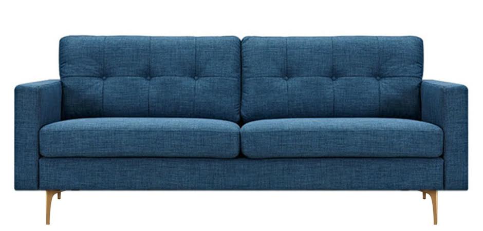 Диван Stone Blue Greta Sofa Диван синий лен Диван Stone Blue Greta Sofa Диван синий лен - Loft-Concept в Перми