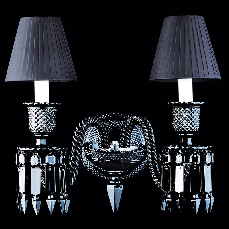 Бра BACCARAT ZENITH NOIR Wall Lamp 2 Черный в Перми | Loft Concept 