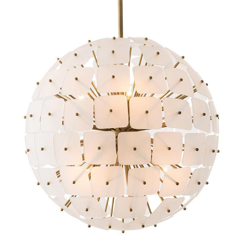 Люстра Sputnik Square Matt Chandelier Золотой в Перми | Loft Concept 