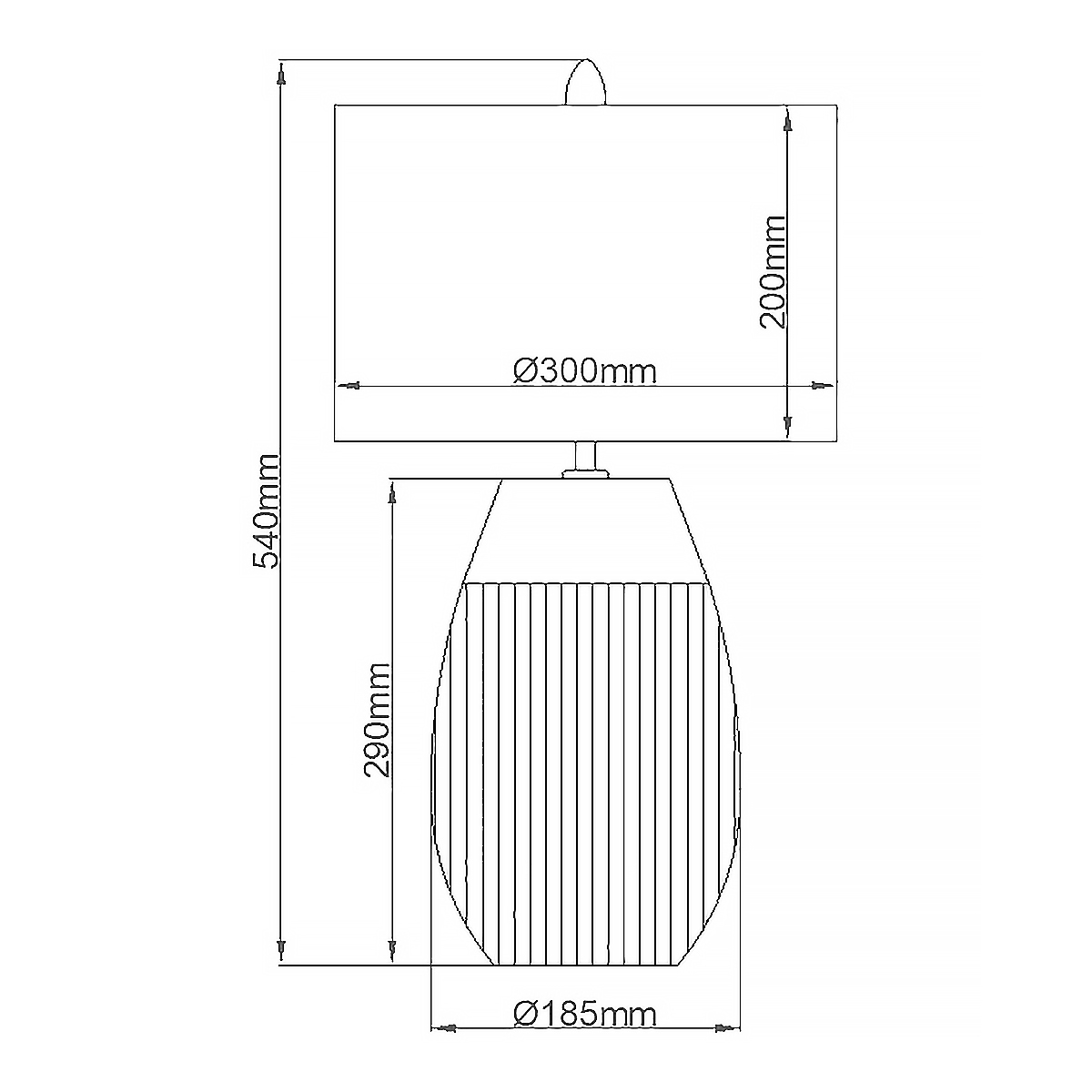 Настольная лампа с белым цилиндрическим абажуром и серебристым овальным основанием Quintiesse в Перми