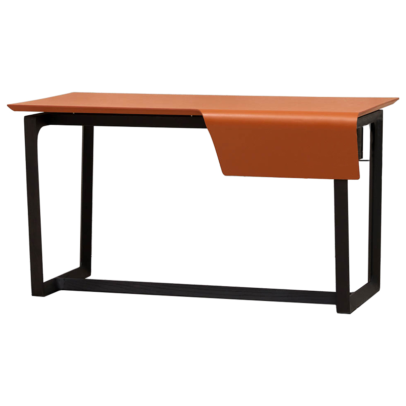 Рабочий стол Stan Orange Desk Оранжевый Черный в Перми | Loft Concept 