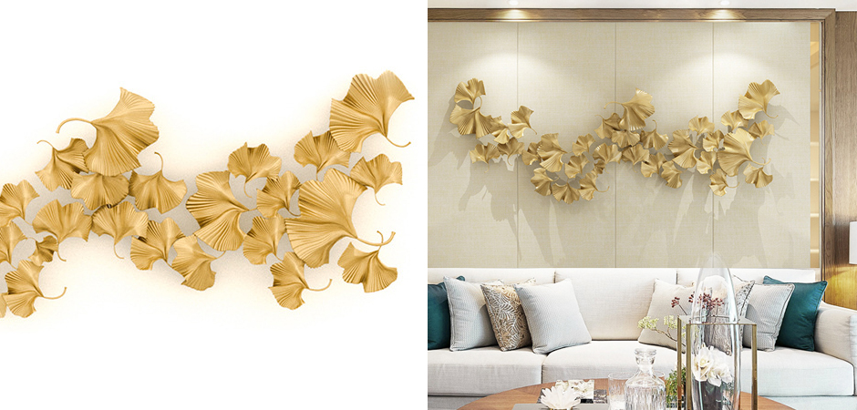 Аксессуар на стену Golden Ginkgo Leaves Аксессуар на стену Golden Ginkgo Leaves - Loft-Concept в Перми