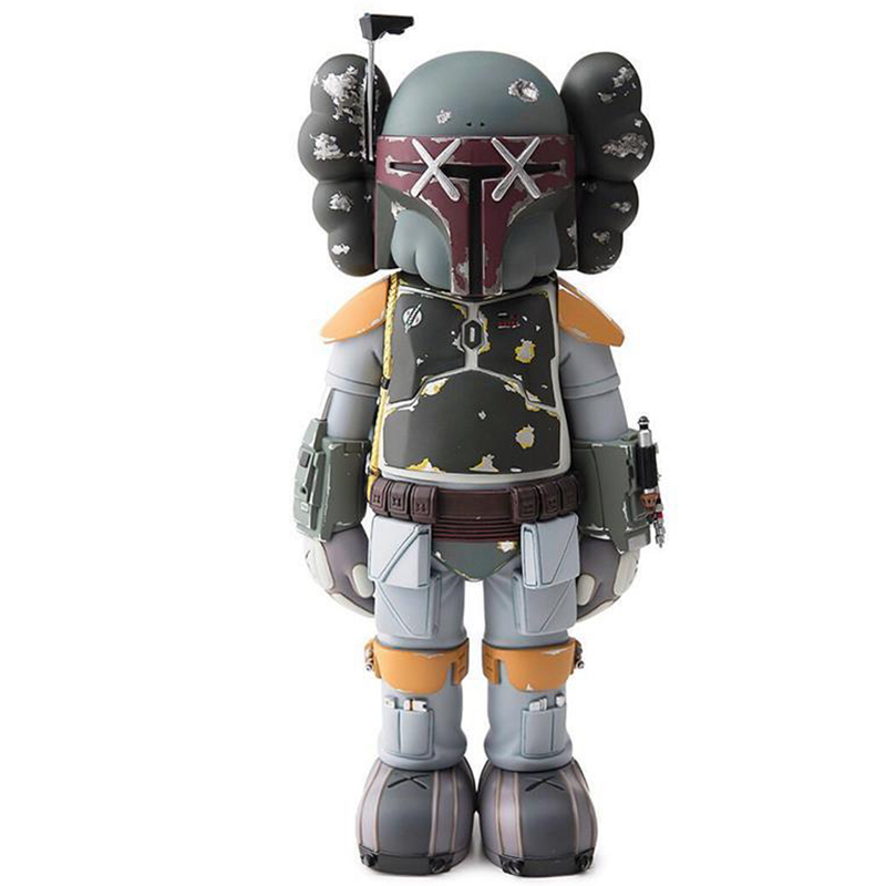 Статуэтка KAWS Star Wars Boba Fett Ver Серый Красный Оранжевый Светло-серый в Перми | Loft Concept 