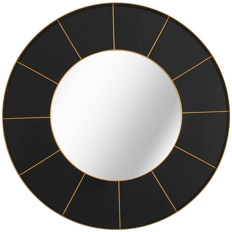 Зеркало Sectors Circle Mirror black  в Перми | Loft Concept 