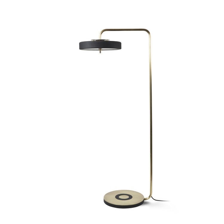 Торшер Bert Frank REVOLVE FLOOR LAMP Золотой Черный в Перми | Loft Concept 