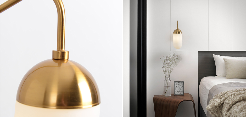 Бра Pelle Sconce short Gooseneck Clear Shade Бра Pelle Sconce short Gooseneck Clear Shade - Loft-Concept в Перми