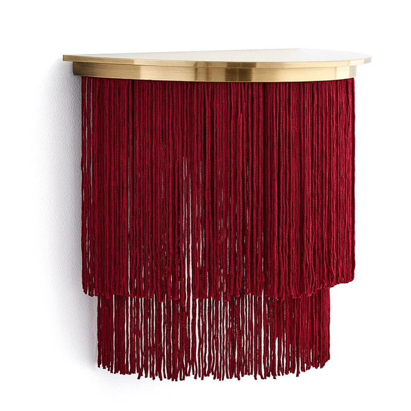 Бра Houtique Sconce Burgundy Бургундский красный Латунь в Перми | Loft Concept 