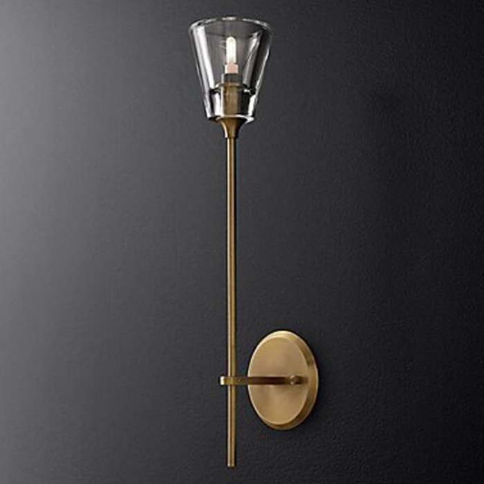 Бра TORCHE DE VERRE wall lamp Латунь Прозрачный (Transparent) в Перми | Loft Concept 