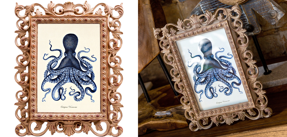 Постер Blue Octopus Poster Постер Blue Octopus Poster - Loft-Concept в Перми