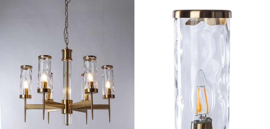 Люстра Brass Wheel Small в Американском стиле Люстра Brass Wheel Small в Американском стиле - Loft-Concept в Перми
