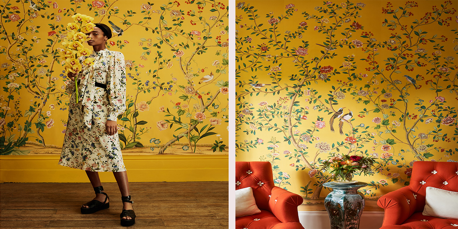 Обои ручная роспись Erdem Golden Yellow - фото №2