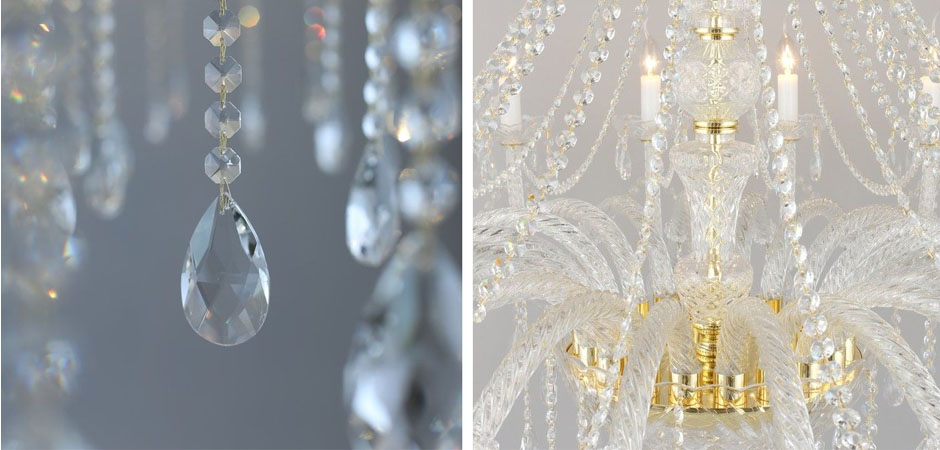 Хрустальная Люстра Crystal Feathers Золотая Хрустальная Люстра Crystal Feathers Золотая - Loft-Concept в Перми