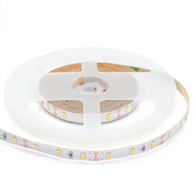 Комплект светодиодная лента 4,8W/m 60LED/m 3528SMD теплый белый с адаптером Белый в Перми | Loft Concept 