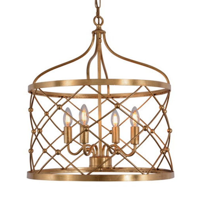 Подвесные светильники Lantern Golden Net L Pendant lamp Золотой в Перми | Loft Concept 