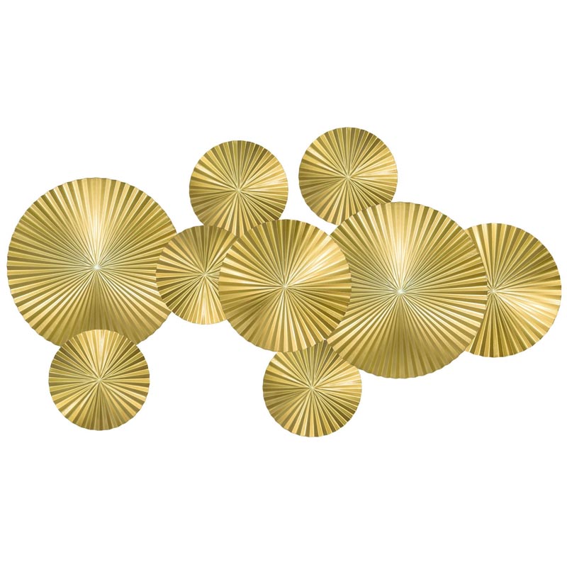 Арт-объект Apollo Gold Wall Plaque Disc 9 Золотой в Перми | Loft Concept 