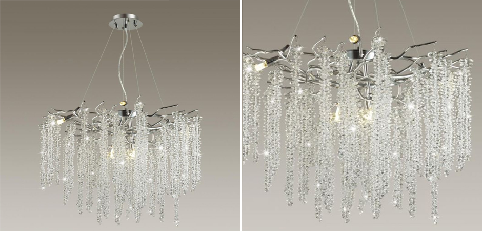 Люстра Fairy Tree Silver на 8 ламп Люстра Fairy Tree Silver на 8 ламп - Loft-Concept в Перми