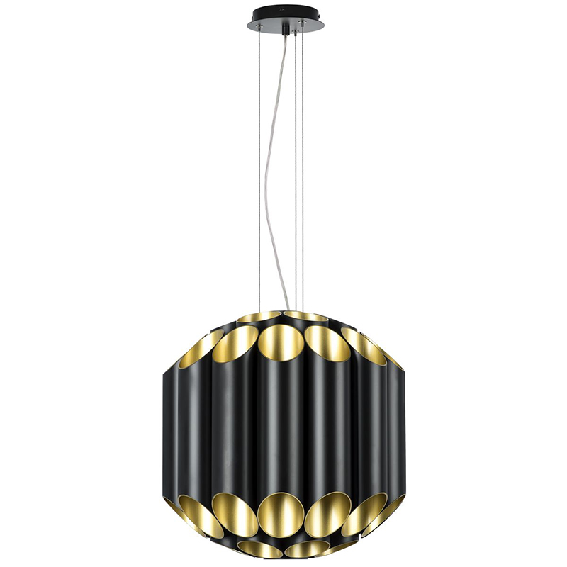 Люстра Garbi Black Pipe Organ Chandelier 44 Черный Золотой в Перми | Loft Concept 