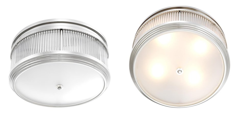 Потолочный светильник Ceiling Lamp Rousseau Nickel Потолочный светильник Ceiling Lamp Rousseau Nickel - Loft-Concept в Перми