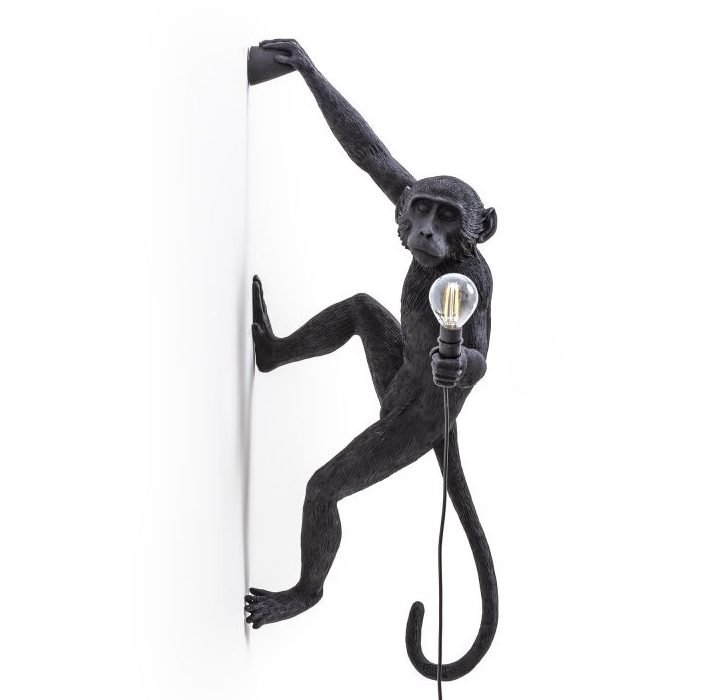 Бра Seletti The Monkey Lamp Hanging Version Right Черный в Перми | Loft Concept 