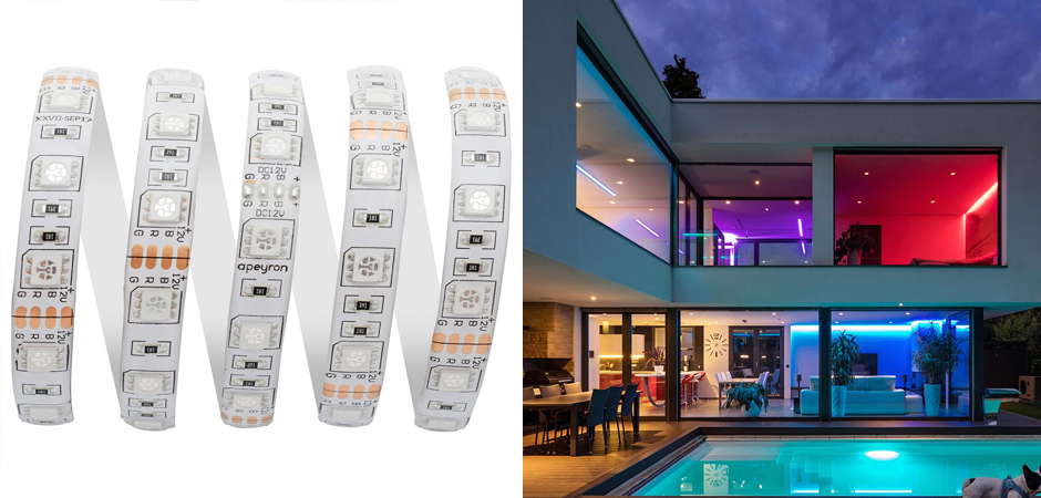 Светодиодная влагозащищенная лента 5М 14,4W/m 60LED/m 5050SMD разноцветная Светодиодная влагозащищенная лента 5М 14,4W/m 60LED/m 5050SMD разноцветная - Loft-Concept в Перми