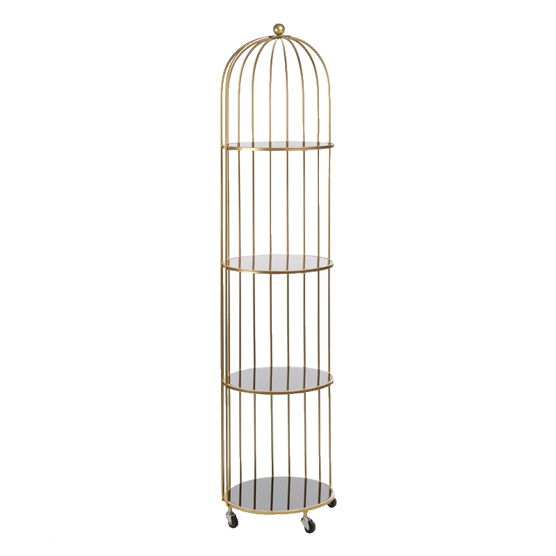 Стеллаж Cage Rack Gold Золотой в Перми | Loft Concept 