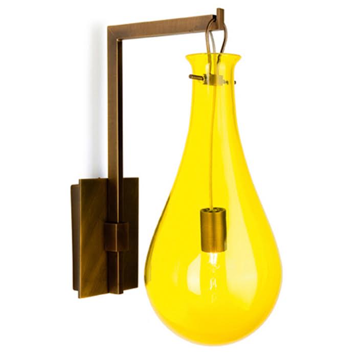 Бра Patrick Naggar Bubble Sconce yellow Желтый Черный в Перми | Loft Concept 