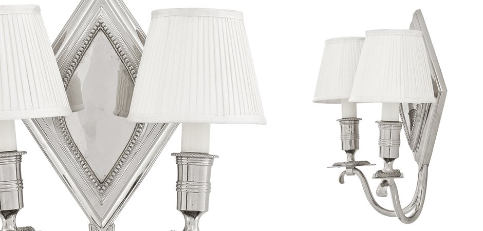 Бра Eichholtz Wall Lamp Diamond Double Бра Eichholtz Wall Lamp Diamond Double - Loft-Concept в Перми