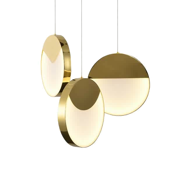 Подвесной светильник MM Lampadari Moonlight 7327/1 Suspension Lamp Золотой Белый в Перми | Loft Concept 